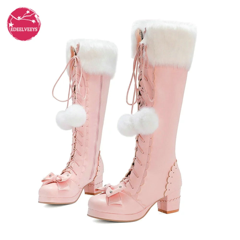 Princess Bowtie High Boots